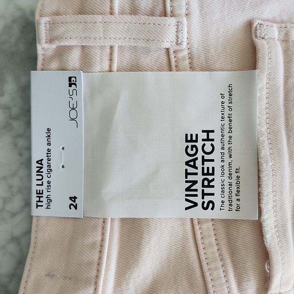 🌼 NWT Joe's 'The Luna' high rise cigarette ankle jeans in rose smoke - Picture 6 of 7